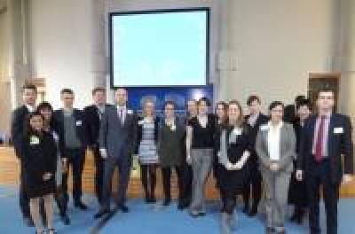 Current PG Intellectual Property students and QM staff at EIPIN event Strasbourg, 2013