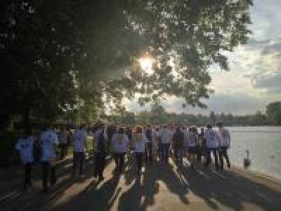 Staff and students on the 2014 London Legal Walk