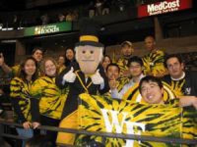 LLM students at a Wake Forest University basketball game.