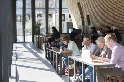 Study space at the Erasmus Paviljon