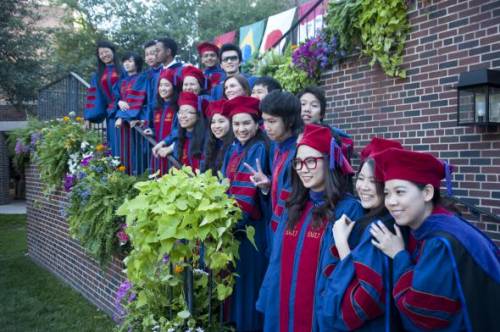 Our proud International students at graduation