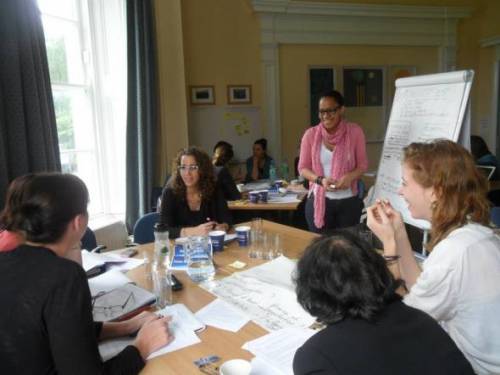 Students in the TJI seminar room during one of our Summer Schools