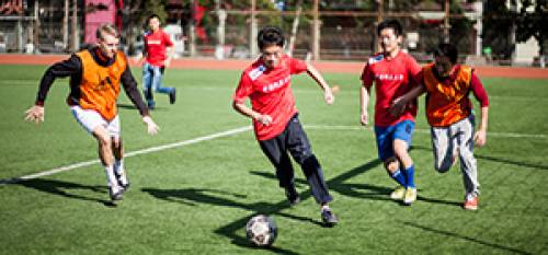 Changping Campus offers football, tennis, badminton, track and field, and much more.