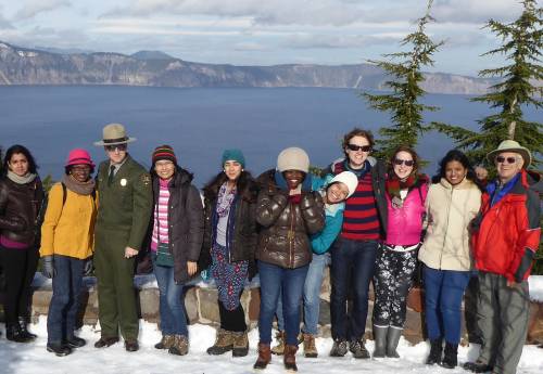 LL.M. students on a field trip to Crater Lake National Park