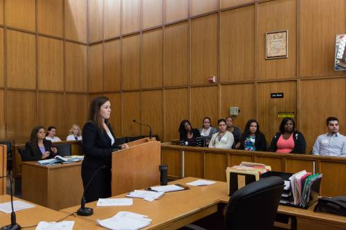 We offer practical learning opportunities and court simulations.