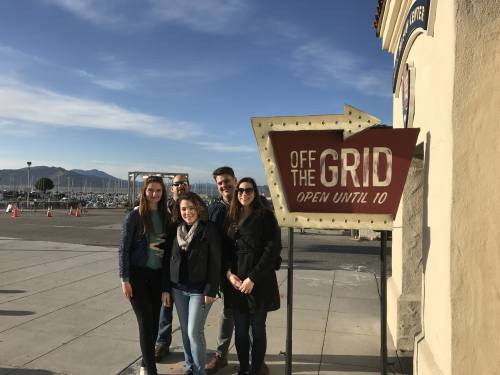 Graduate Law program staff and students at Off The Grid in San Francisco.