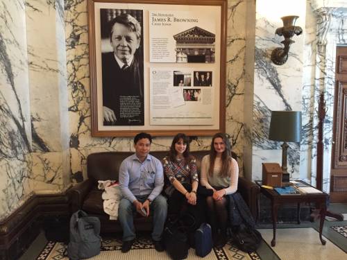 Visiting the Ninth Circuit Court of Appeals in San Francisco.