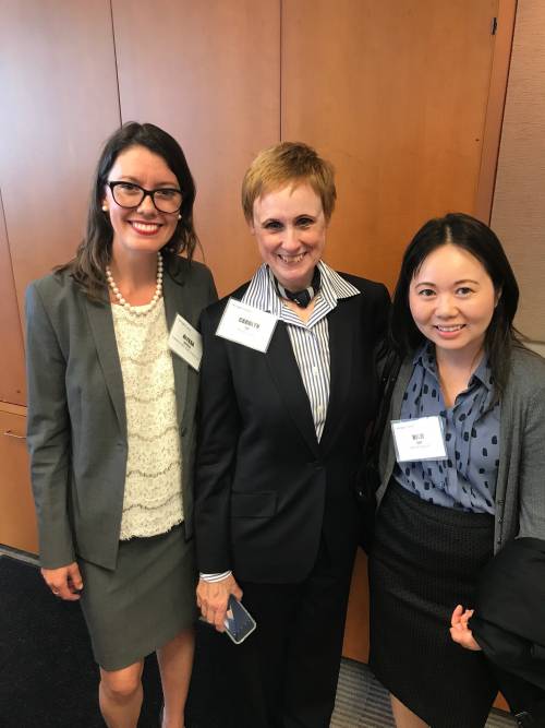 LLM alumnae and Prof. Carolyn Lee at a women in tax networking event.