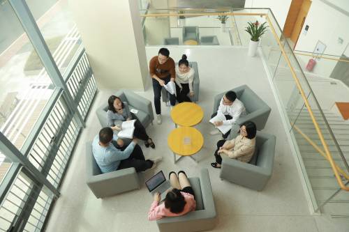 A Study Group on the Stairs